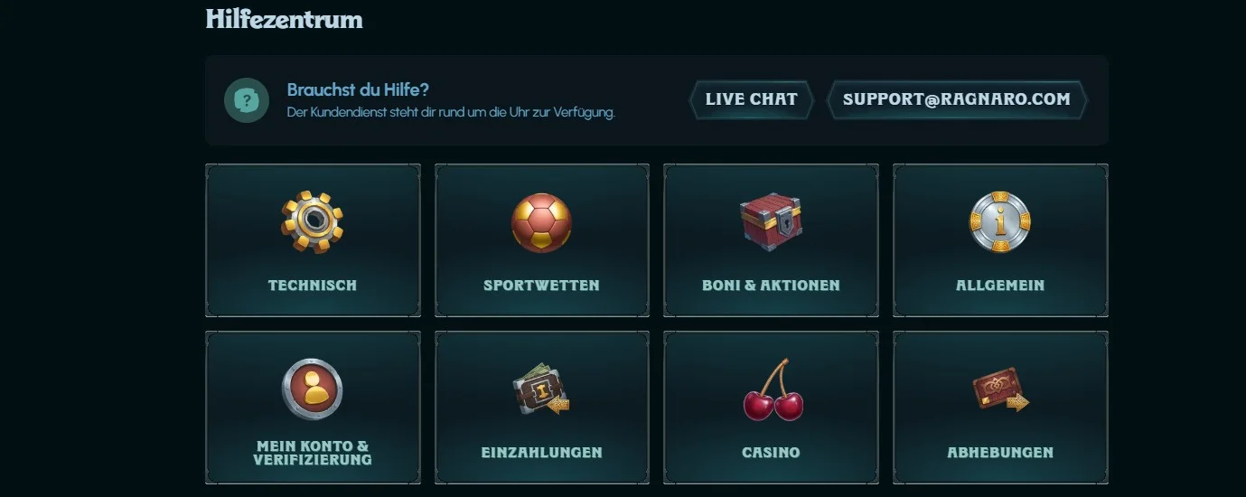 Ragnaro Casino Kundensupport